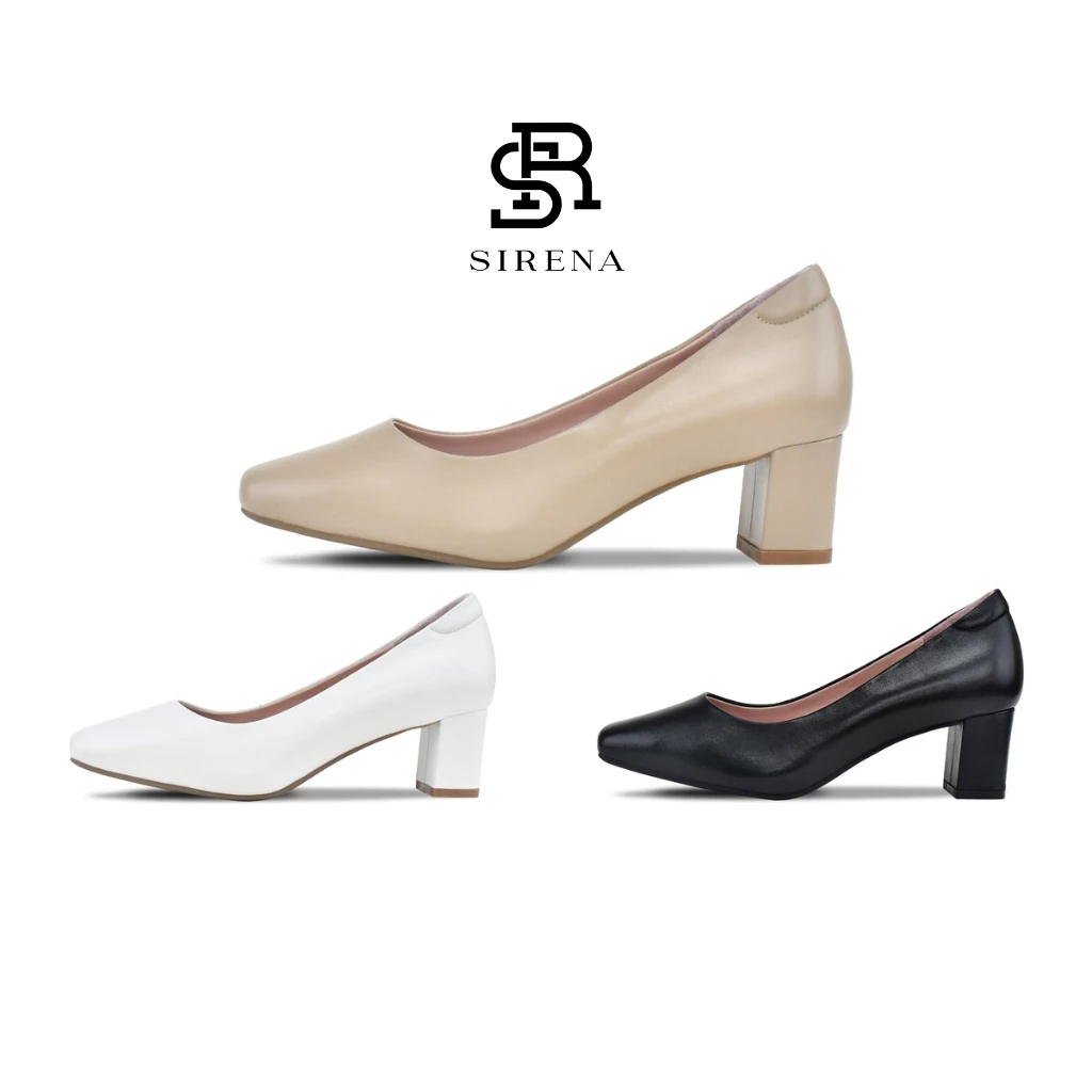 SIRENA รองเท้าหนังแท้ ส้น 2 นิ้ว รุ่น NALA | รองเท้าคัทชูผู้หญิง