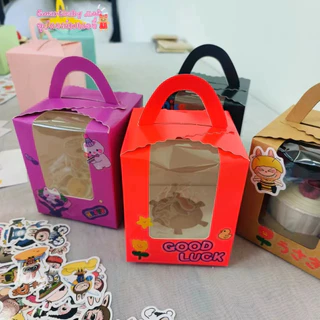 🍰BY🍰กล่องเค้ก น่ารัก สำหรับใส่คัพเค้ก 1PCS