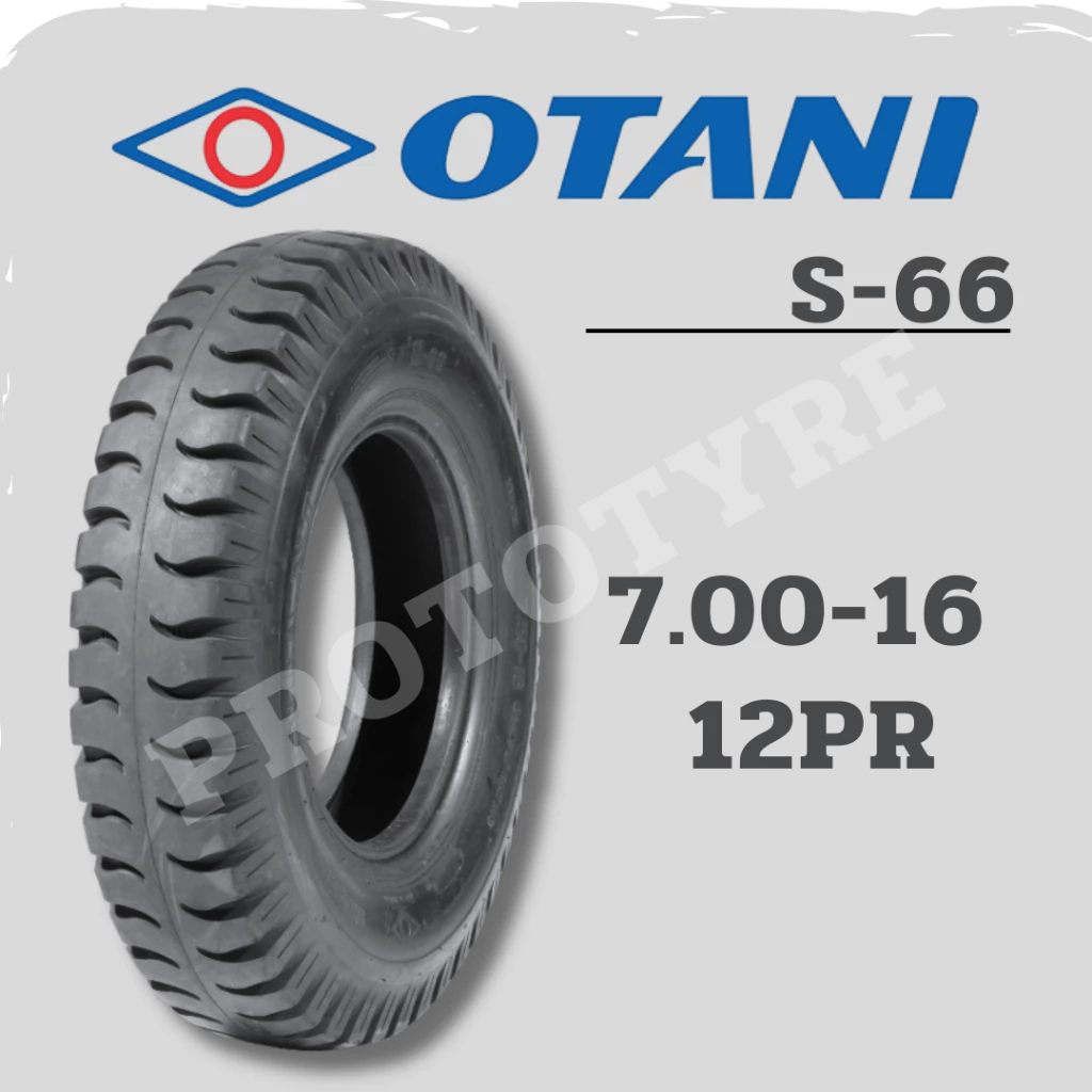 ยางรถบรรทุกผ้าใบ 7.00-16 12PR ยี่ห้อ OTANI รุ่น S-66