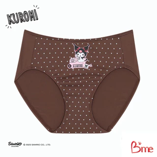 B'me กางเกงในเอวกลาง Kuromi 4 รุ่น ME7097 สีน้ำตาลเข้ม สีฟ้า สีเขียว สีดำ