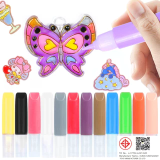 DIY ประดิษฐ์พวงกุญแจ ประดิษฐ์เครื่องประดับ ระบายสีเอง ระบายสีพวงกุญแจDIY ฝึกสมาธิ