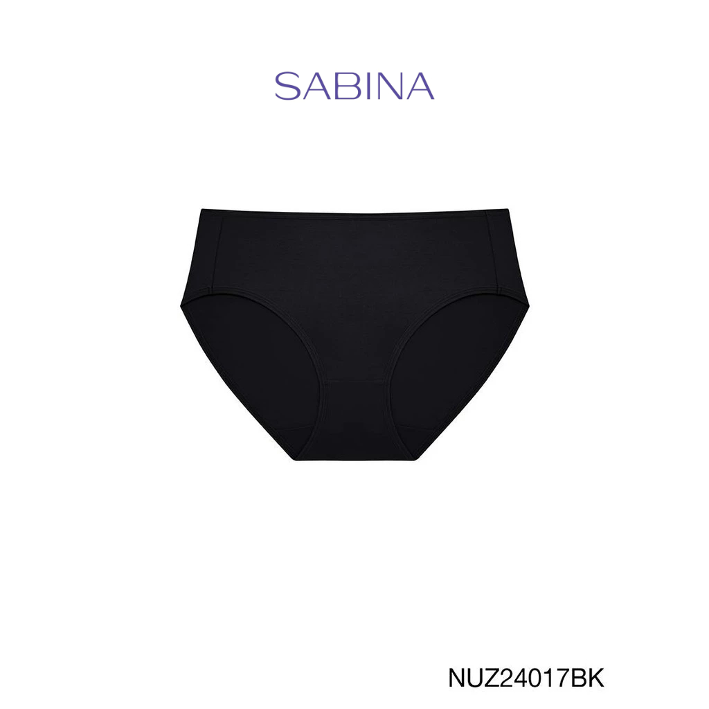 [Online Exclusive] Sabina Microfiber Everyday Series กางเกงในทรงเอวสูงปานกลาง รหัส NUZ24017BK - สีดำ