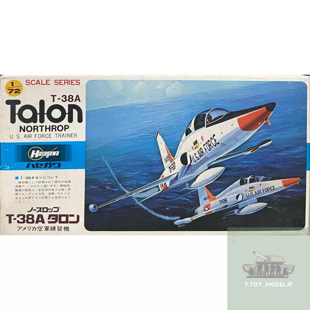 Hasegawa 1/72 T-38 A Talon Northrop U.S.Air Force Trainer โมเดลเครื่องบินรบ เครื่องบินรบสงคราม เครื่