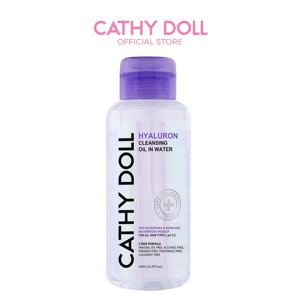 Cathy Doll ไฮยาลูรอนคลีนซิ่งออยล์อินวอเตอร์ 500ml[Y24]