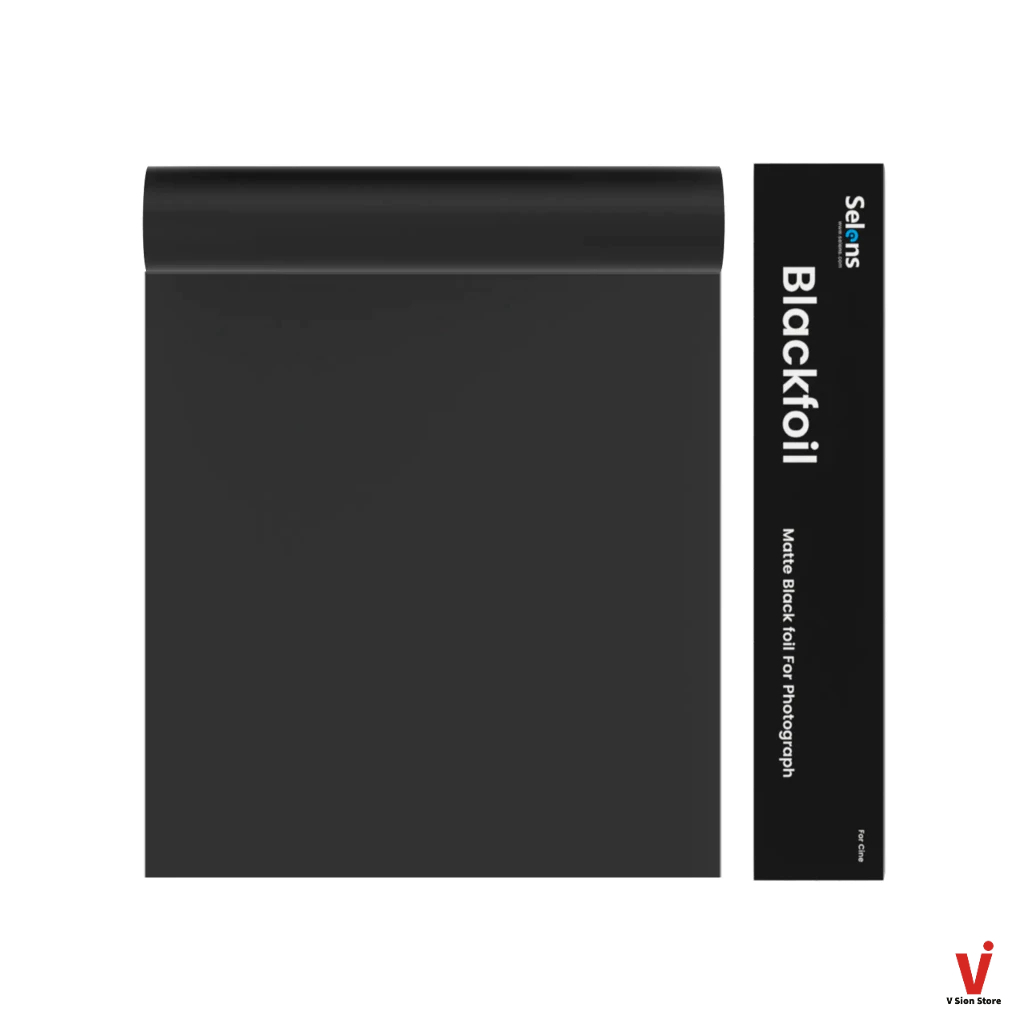ส่งด่วน! จ.-ศ. Selens Profoil Matte black foil Series ม้วนฟอยล์ดำด้าน