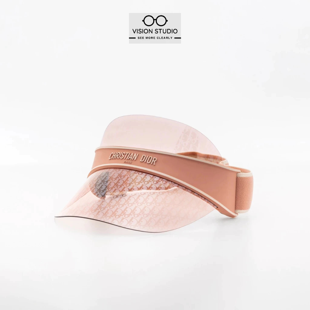 หมวก Visor รุ่นคุณเก๋ไก๋ใส่ DIOR CLUB V1U 41l8 Pink Dior Oblique Visor