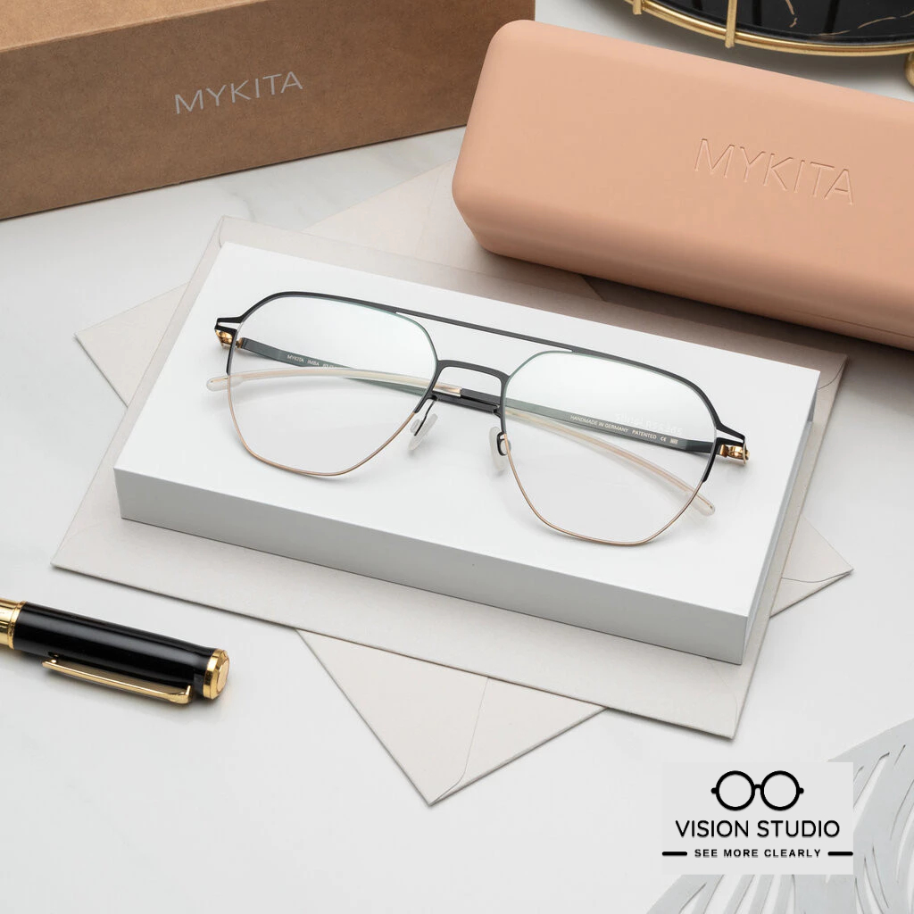 แว่นสายตา MYKITA LITE IMBA C167 Gold Jet Black