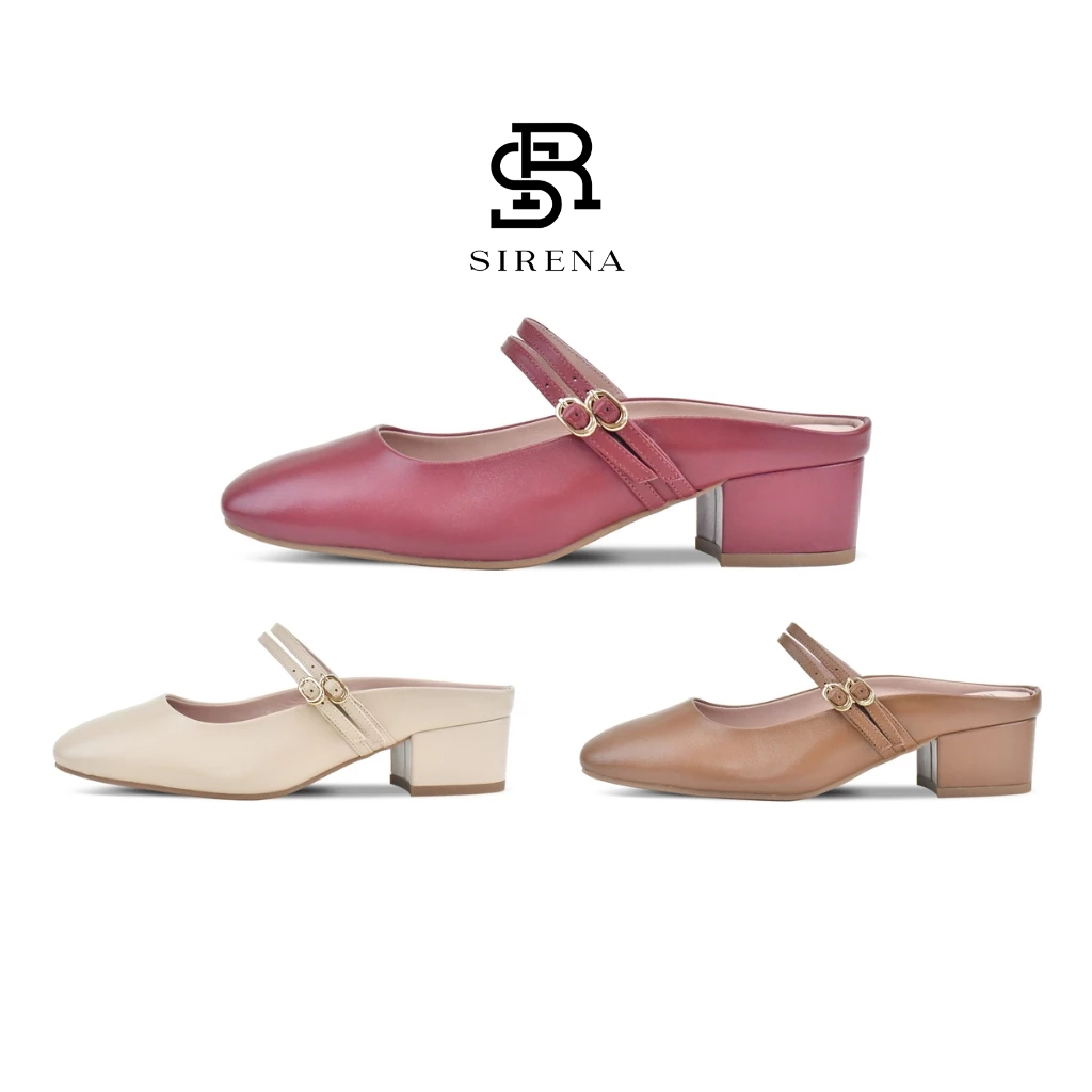 SIRENA รองเท้าหนังแท้ ส้น 1.5 นิ้ว รุ่น LYDIA | รองเท้าคัทชูผู้หญิง