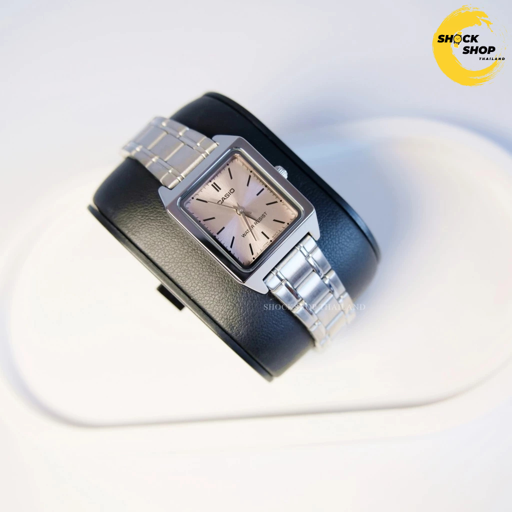 CASIO นาฬิกาข้อมือผู้หญิง รุ่น LTP-V007D-4E วัสดุสเตนเลสสตีล สีชมพู คาสิโอ - รูปที่ 3