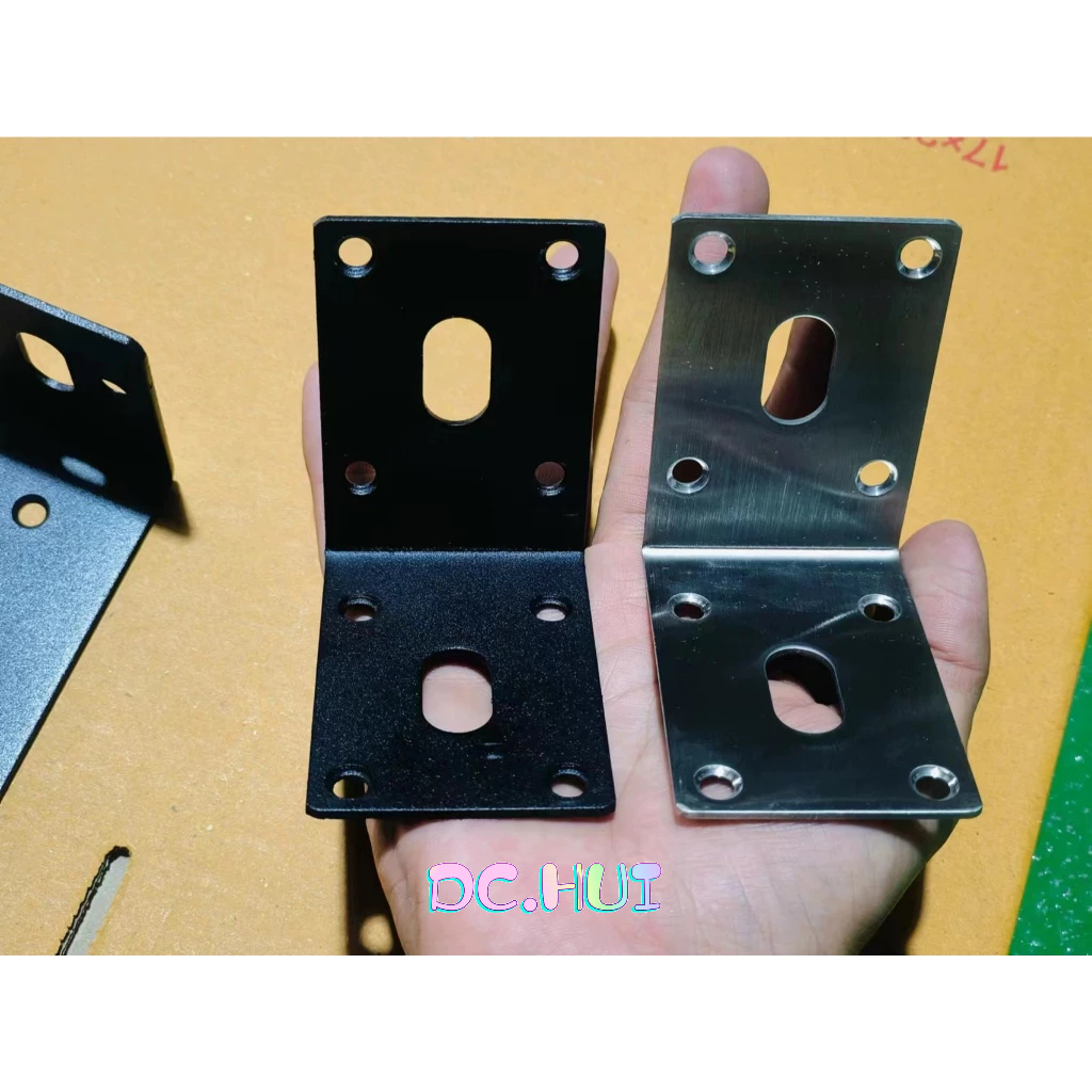🏡DC.HUI 🏡 เหล็กฉาก สแตนเลส ตัวยึดมุม เหล็กตัวL  เหล็กฉากเจาะรู หนา2มม. พร้อมส่งในไทย