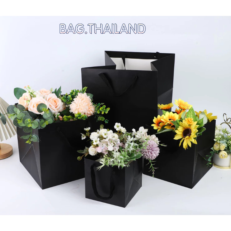 bag ถุงกระดาษหิ้ว ถุงกระดาษด้านเท่า ทรง4เหลี่ยม ใส่สินค้าพร้อมส่ง มีหลายขนาด พร้อมส่ง ราคา ถูกที่สุด ดีลบีเคเค แกลเลอรีภาพที่ 6
