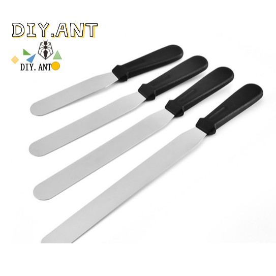 พร้อมส่ง💐DIY💐ที่ปาดหน้าเค้ก Spatula สแตนเลส ไม้พาย  มีดปาดเค้ก มีดสไลด์ มีดตัดเค้ก อุปกรณ์ เบเกอรี่
