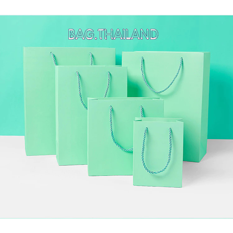 💚💚ถุงกระดาษ  ใส่ของขวัญ ของชำร่วย สีเขียวเหนียวทรัพย์ สายมูต้องมี รับไหว้ ของขวัญ ของชำร่วย💚💚