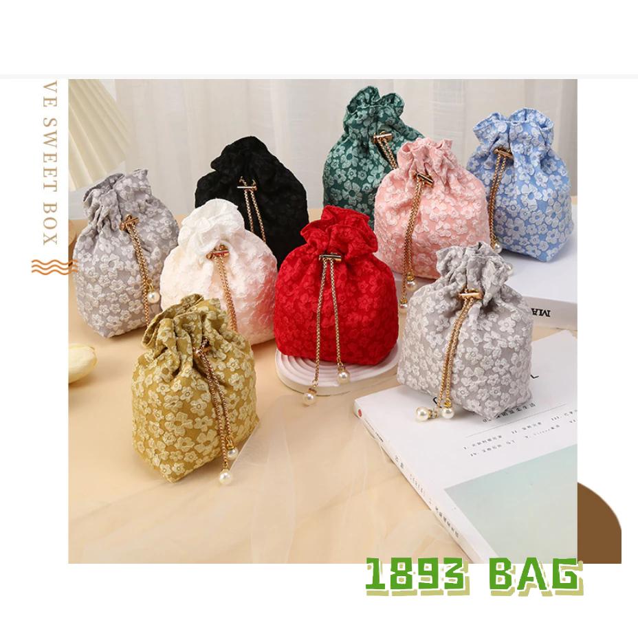 กระเป๋าหูรูด ใส่เหรียญ ใส่ของชำร่วย ใส่เครื่องประดับของขวัญ ของที่ละลึก พร้อมส่ง