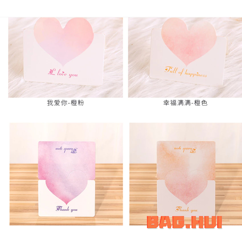 🍒🍒BH การ์ดอวยพรวันเกิด รูปหัวใจ (พร้อมส่งในไทย) การ์ดข้อความ การ์อวยพร การ์ดวาเลนไทน์ การ์ดปีใหม่ ราคาถูก