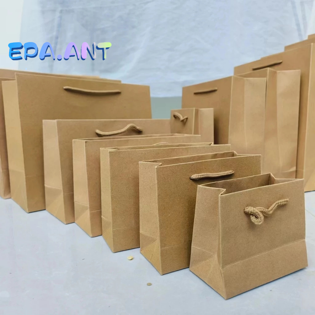 🌻EPA🌻ถุงกระดาษคราฟท์ สีขาว น้ำตาล ดำ มีหลายขนาด ราคาถูกที่สุด