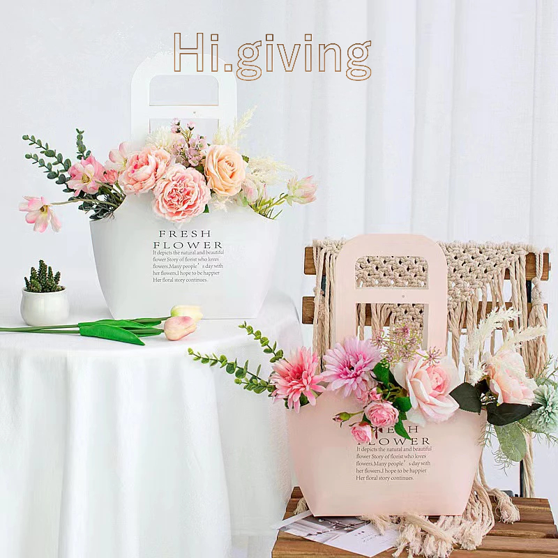 กระเป๋าใส่ดอกไม้ กระเป๋าหูหิ้วได้ จัดดอกไม้ หลากสี พร้อมส่ง ราคา ถูกที่สุด ดีลบีเคเค แกลเลอรีภาพที่ 4