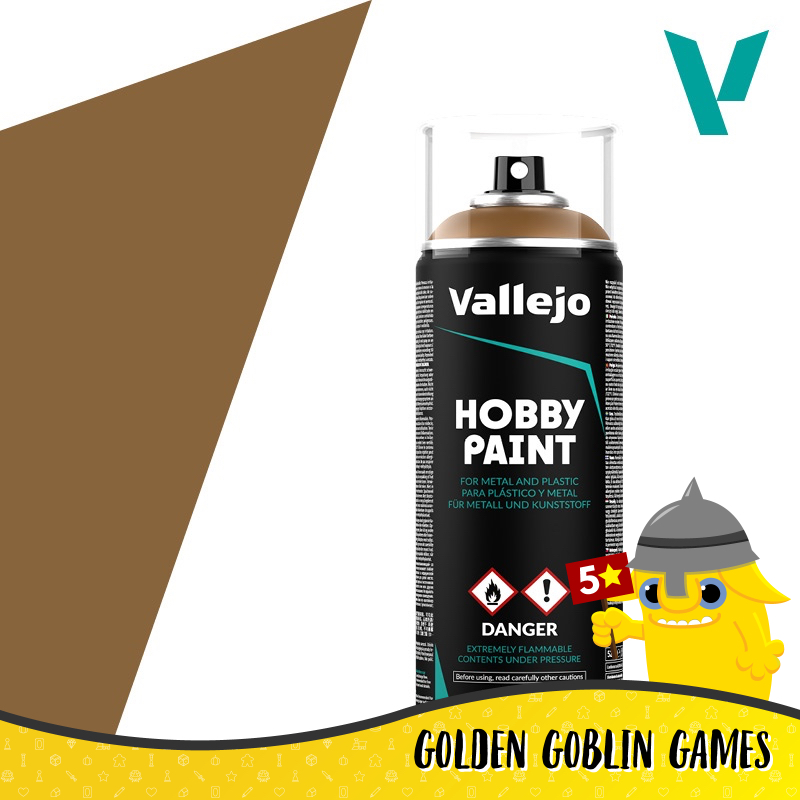 Vallejo Hobby Paint Spray: Leather Brown