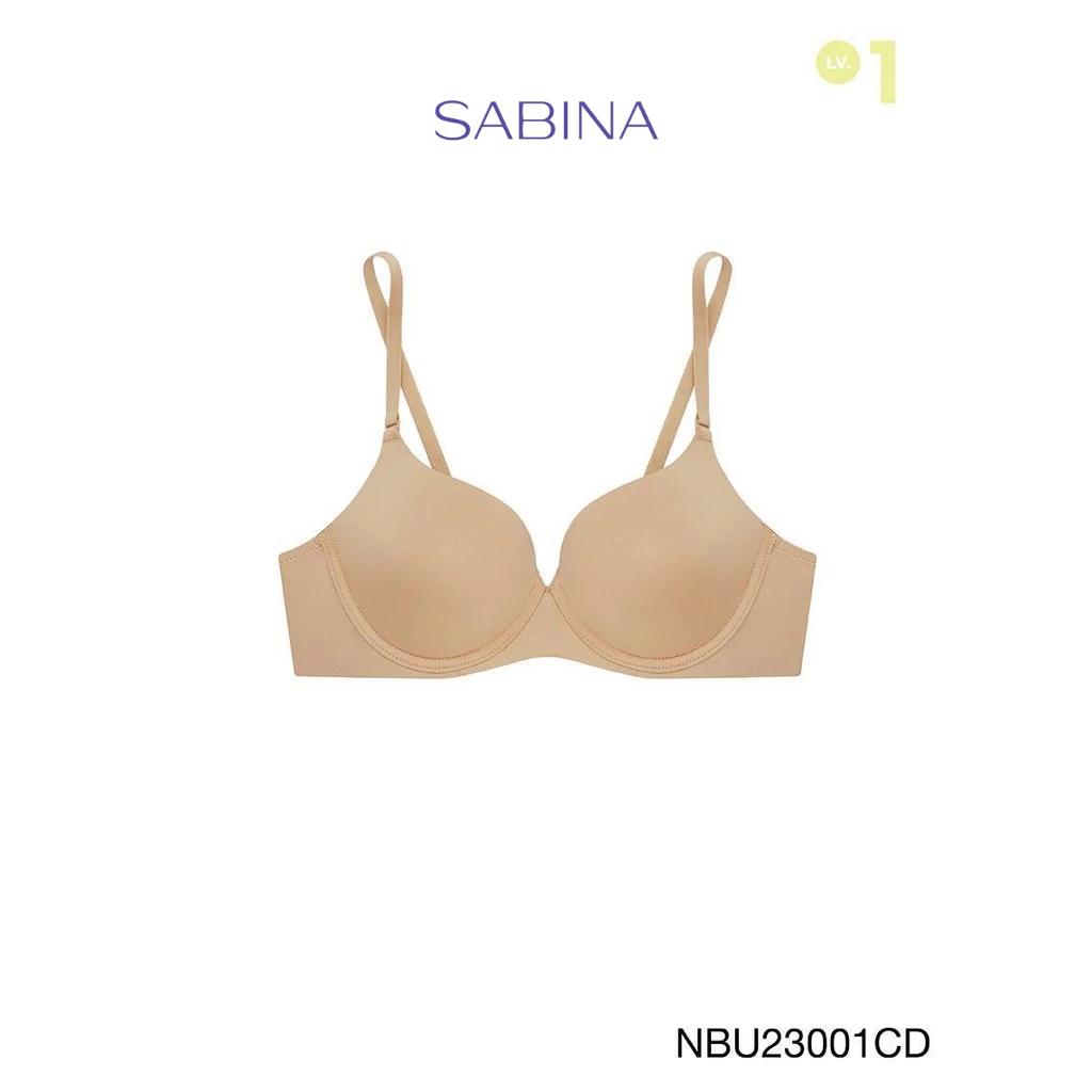 [Online Exclusive]  SABINA BRALESS | PRETTY PERFECT เสื้อชั้นในมีโครง รหัส NBU23001CD สีเนื้อเข้ม