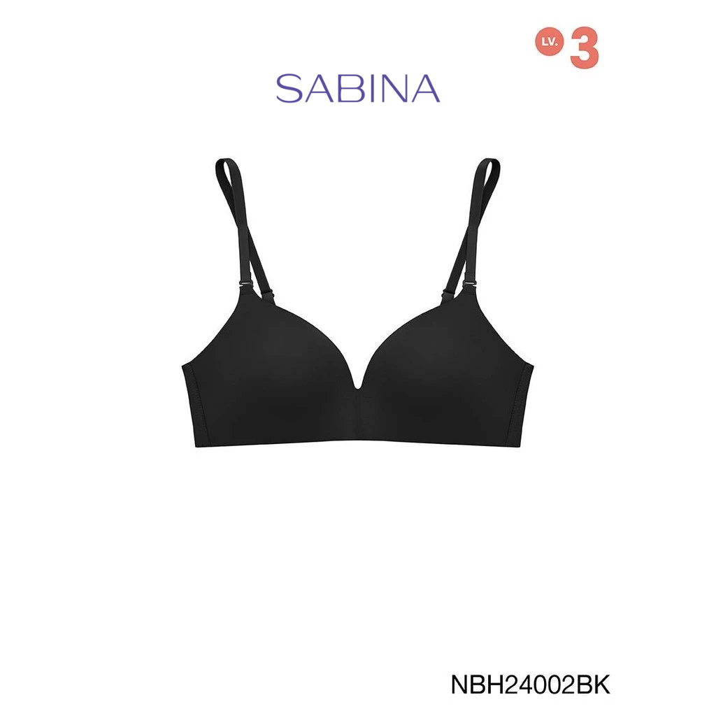 [Online Exclusive]  Sabina Soft Doomm Level 3 เสื้อชั้นใน  ไร้โครง รหัส NBH24002BK - สีดำ