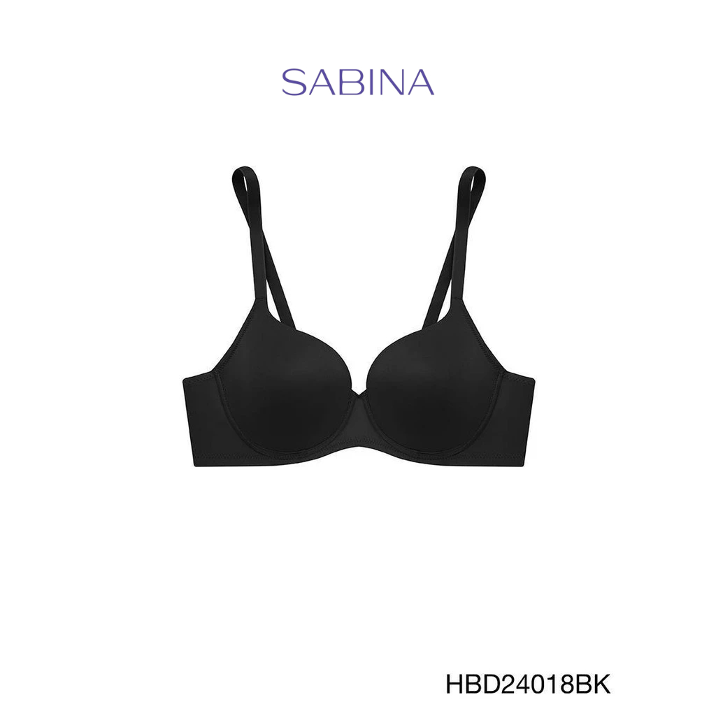 Sabina Habpy Perfect Bra Level 1 เสื้อชั้นใน  มีโครง รหัส HBD24018BK - สีดำ