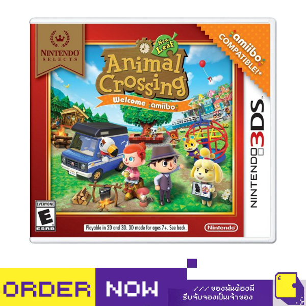 [+..••] 3DS ANIMAL CROSSING: NEW LEAF WELCOME AMIIBO (NINTENDO SELECTS) (US) (เกมส์ Nintendo 3DS™🎮)