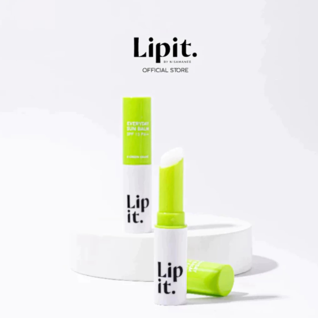 Lip it เอเวอรี่เดย์ซันบาล์ม เอสพีเอฟ15 พีเอ++ 3g #กรีนเกรฟ ลิปอิท