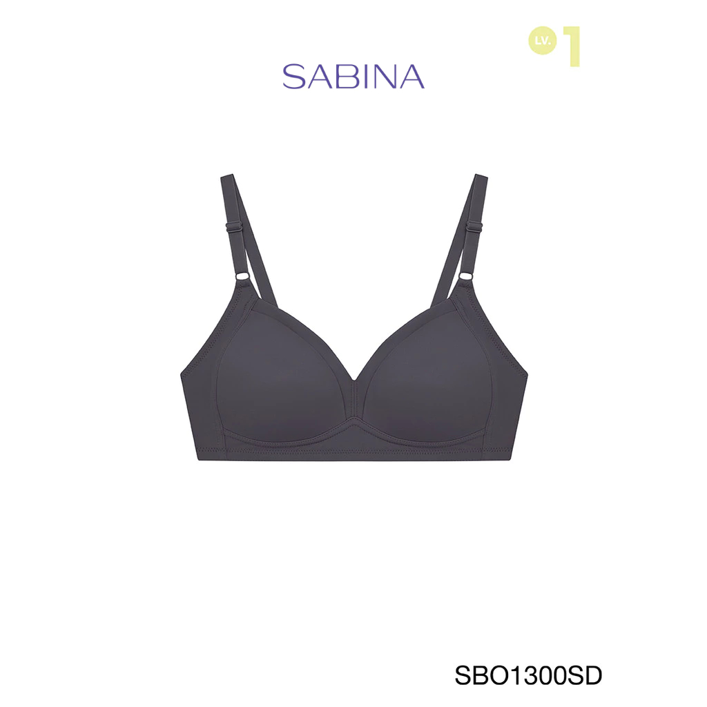 Sabina เสื้อชั้นใน ไม่มีโครง รุ่น Function Bra รหัส SBO1300SD สีเทาเข้ม