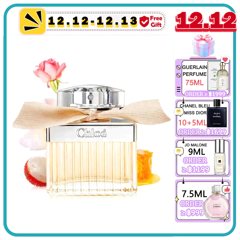 【แท้/พร้อมส่ง】Chloe Eau de Parfum for women EDP 75ml น้ำหอมผู้หญิง โคลเอ้ chloe โบว์ครีม