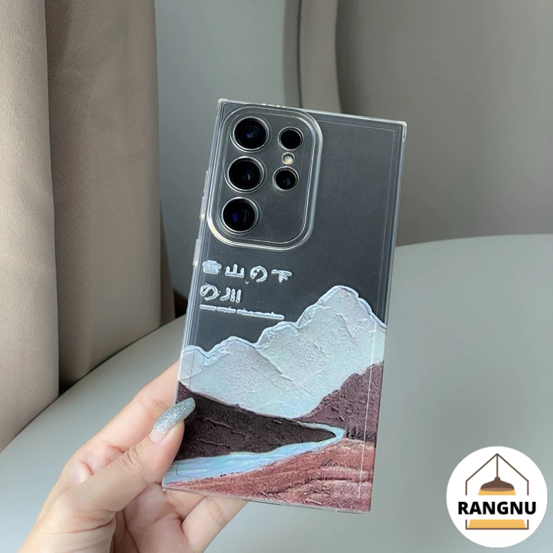 พร้อมส่งในไทย เคสมือถือ เคสใสกันกระแทก แบบมีลาย Samsung Galaxy S24 S23 S22 Ultra