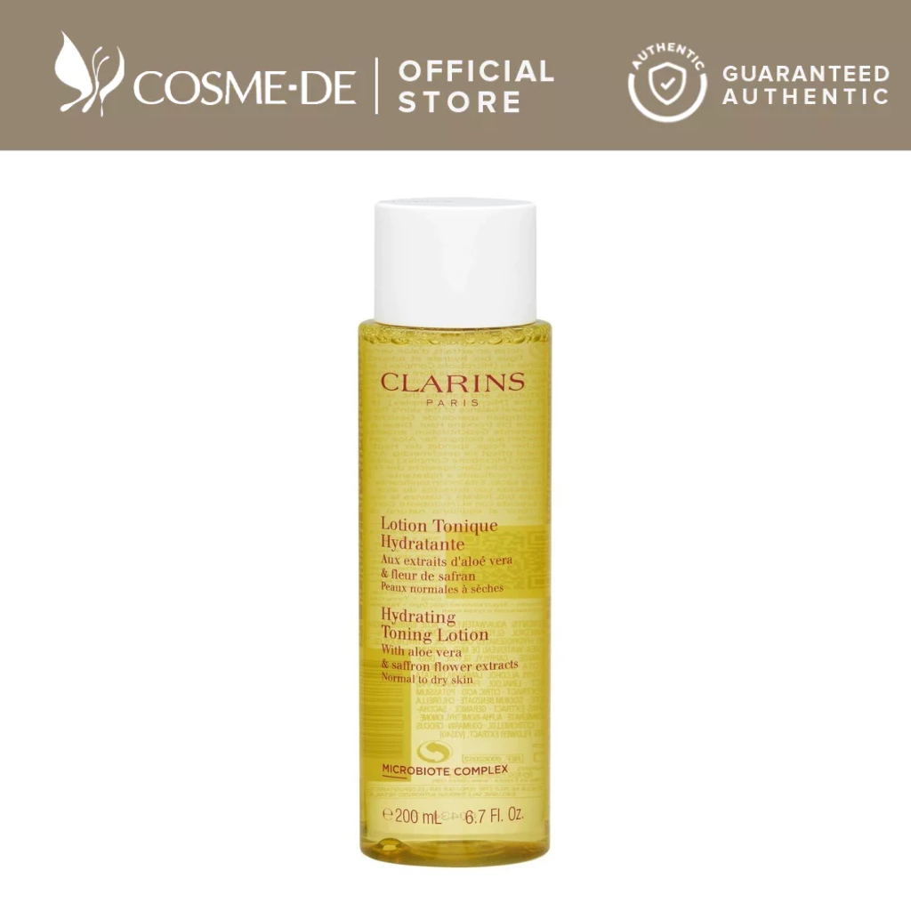 Clarins Hydrating Toning Lotion 200ml,6.7.oz aloe vera normal to dry skin NEW