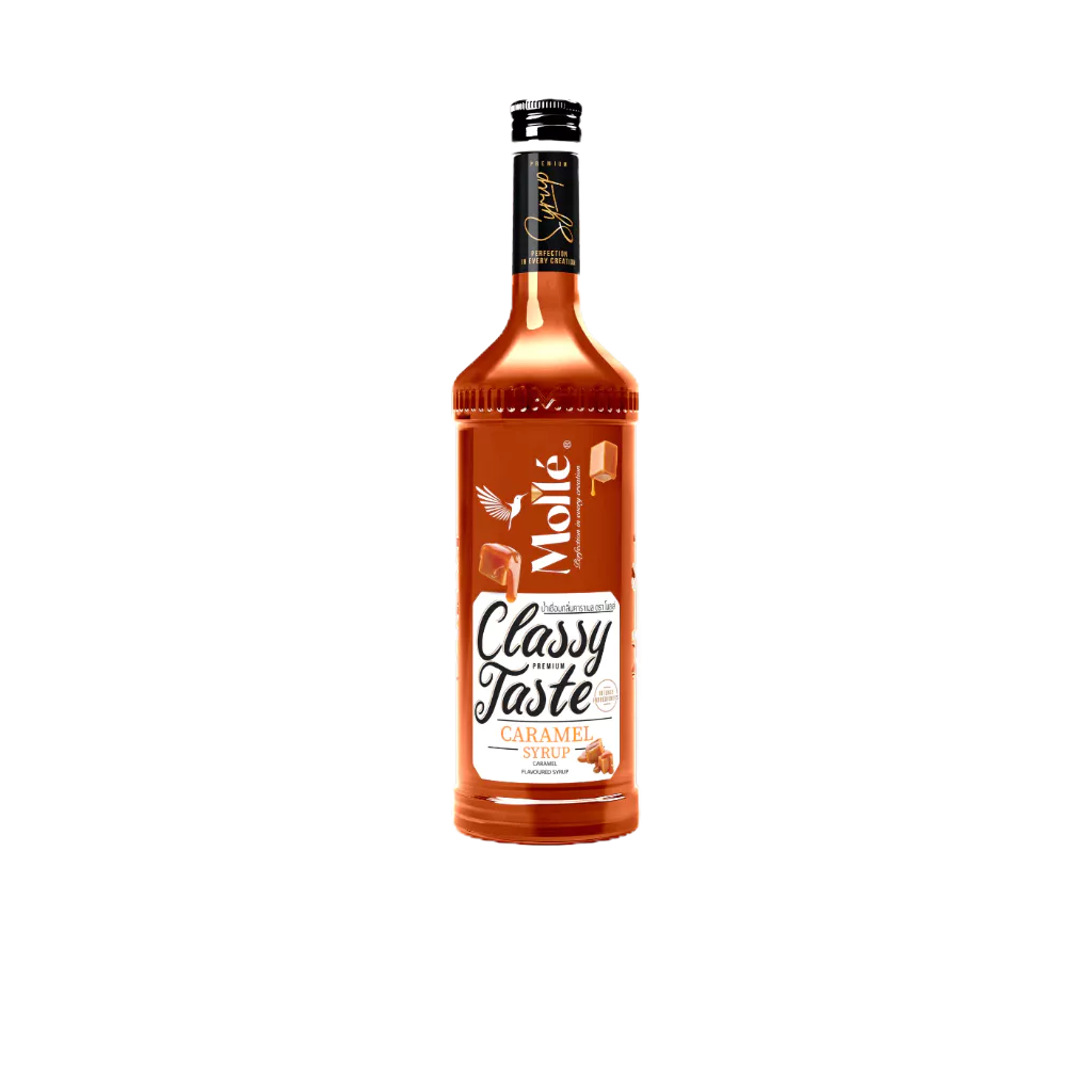 โมลเล่ ไซรัปกลิ่น คาราเมล Molle Caramel Syrup 710ml – รสชาติกลมกล่อมจากคาราเมลสูตรเฉพาะ หอมละมุน ไม่กลบกลิ่นกาแฟ
