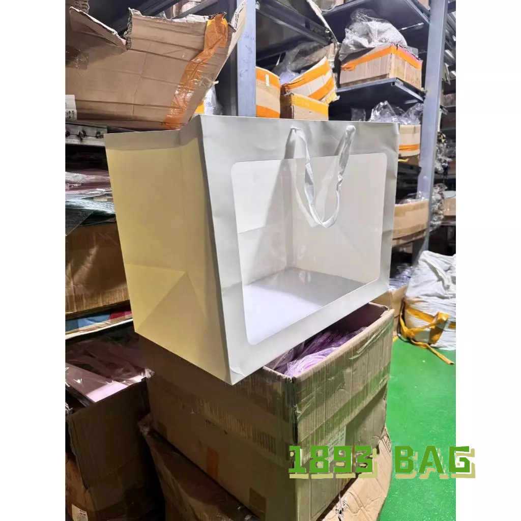 🍭 ถุงกระดาษ หน้าใส ขนาดใหญ่พิเศษ สีขาว ใส่ตุ๊กตา ใส่ของขวัญ กระดาษหนาอย่างดี พร้อมส่ง - รูปที่ 5