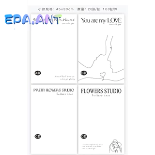🌈EPA🌈กระดาษห่อดอกไม้ กระดาษห่อช่อดอกไม้ 20 แผ่น วัสดุกันน้ำ ใช้ได้กับดอกไม้สดและดอกไม้ประดิษฐ์ 43*30