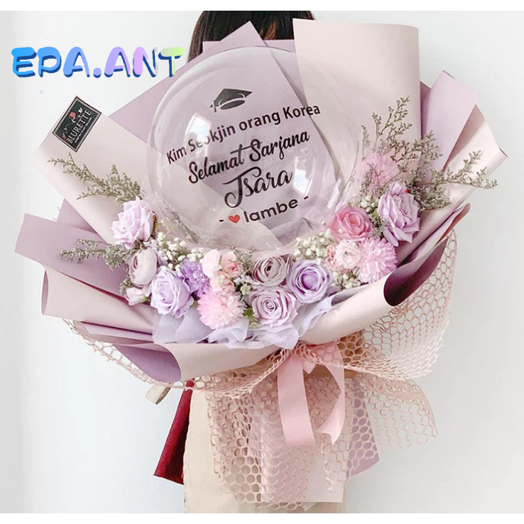 🌸EPA🌸(20แผ่น)กระดาษห่อดอกไม้ กันน้ำ กระดาษห่อช่อดอกไม้ ดอกไม้ปลอม สีทูโทน 56*56ซม