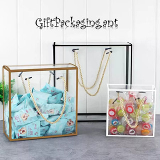 ส่งทันที..กล่องใสพีวีซี กล่องหูหิ้วใส บรรจุภัณฑ์ กล่องของขวั…