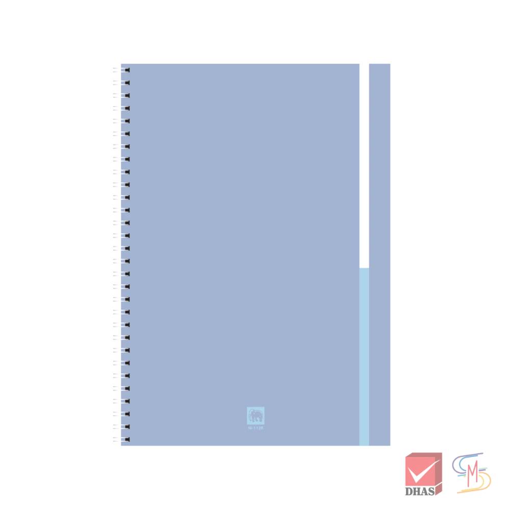 Elephant ตราช้าง สมุดริมลวด A5 60G 40S W-112R  (คละสี) จำนวน 1 เล่ม - รูปที่ 6