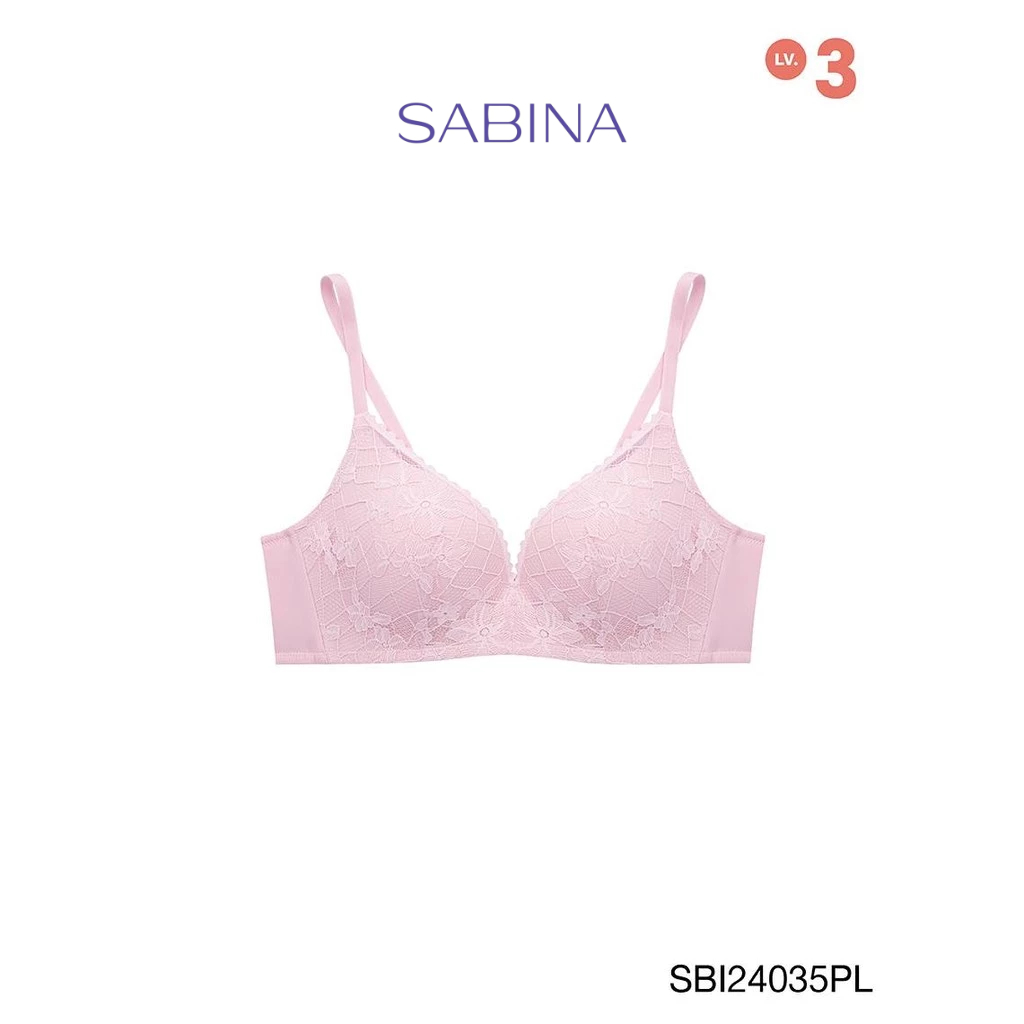 Sabina Modern V Level 3 เสื้อชั้นใน  ไร้โครง รหัส SBI1401C2 - สีเนื้ออ่อน