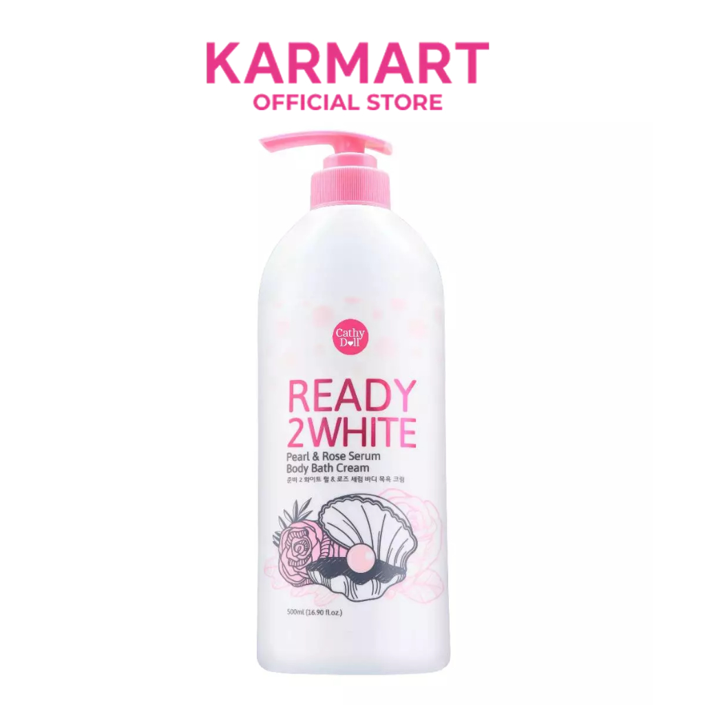 Cathy Doll เพิร์ลแอนด์โรสเซรั่มบอดี้บาธครีม 500ml