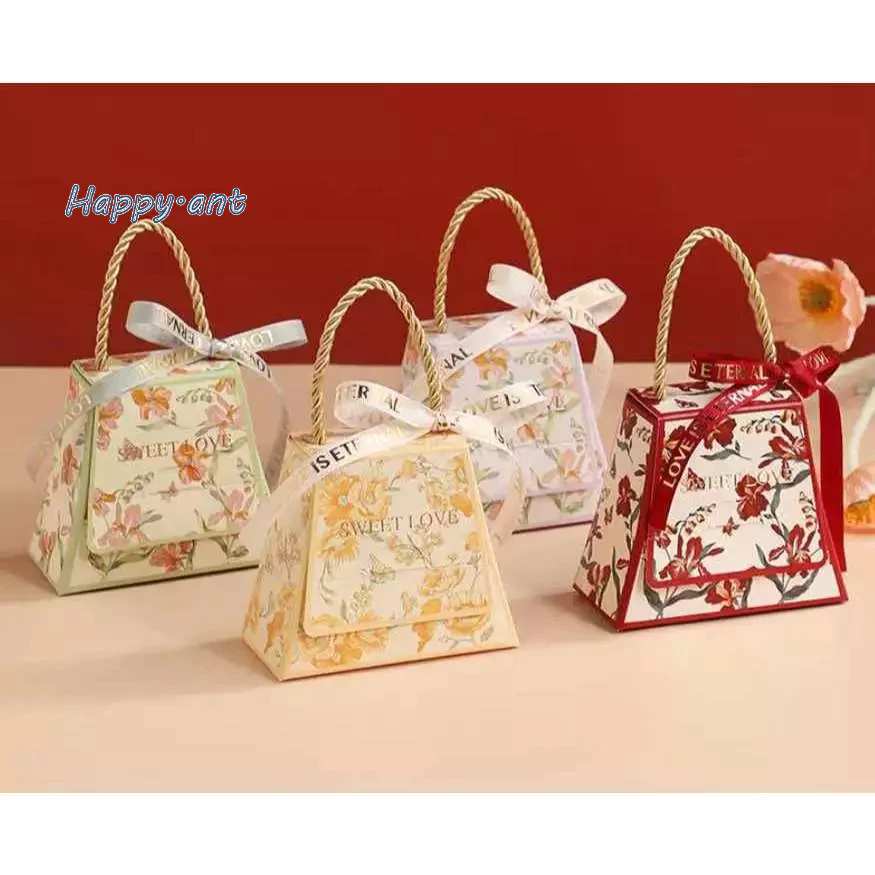 🌹 🌹สินค้าใหม่ 🌹 🌹กล่องของขวัญ ลายดอกไม้ ใส่ของขวัญ ของชำร่วย
