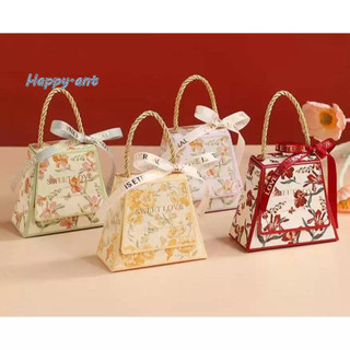 สินค้าใหม่ กล่องของขวัญ ลายดอกไม้ ใส่ของขวัญ ของชำร่วย