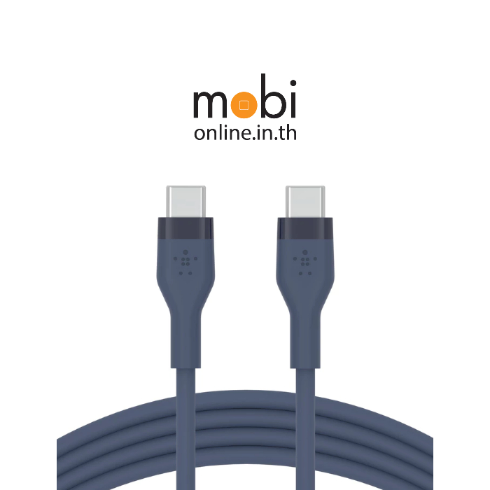 BELKIN สายชาร์จ USB-C TO USB-C CABLE 1M SYNC AND CHARGE UP TO 60W/3A 480MBPS DATA TRANSFER