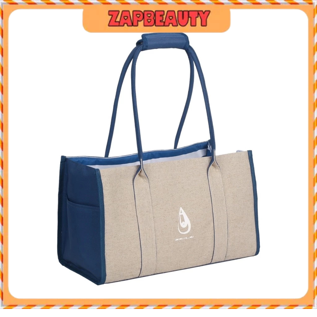 ZU & LU กระเป๋าสัตว์เลี้ยง จุ5-6กก. รุ่น Milos สีเบจ ผ้าลินิน เบามาก ( กระเป๋าหมา กระเป๋าใส่สุนัข) Z