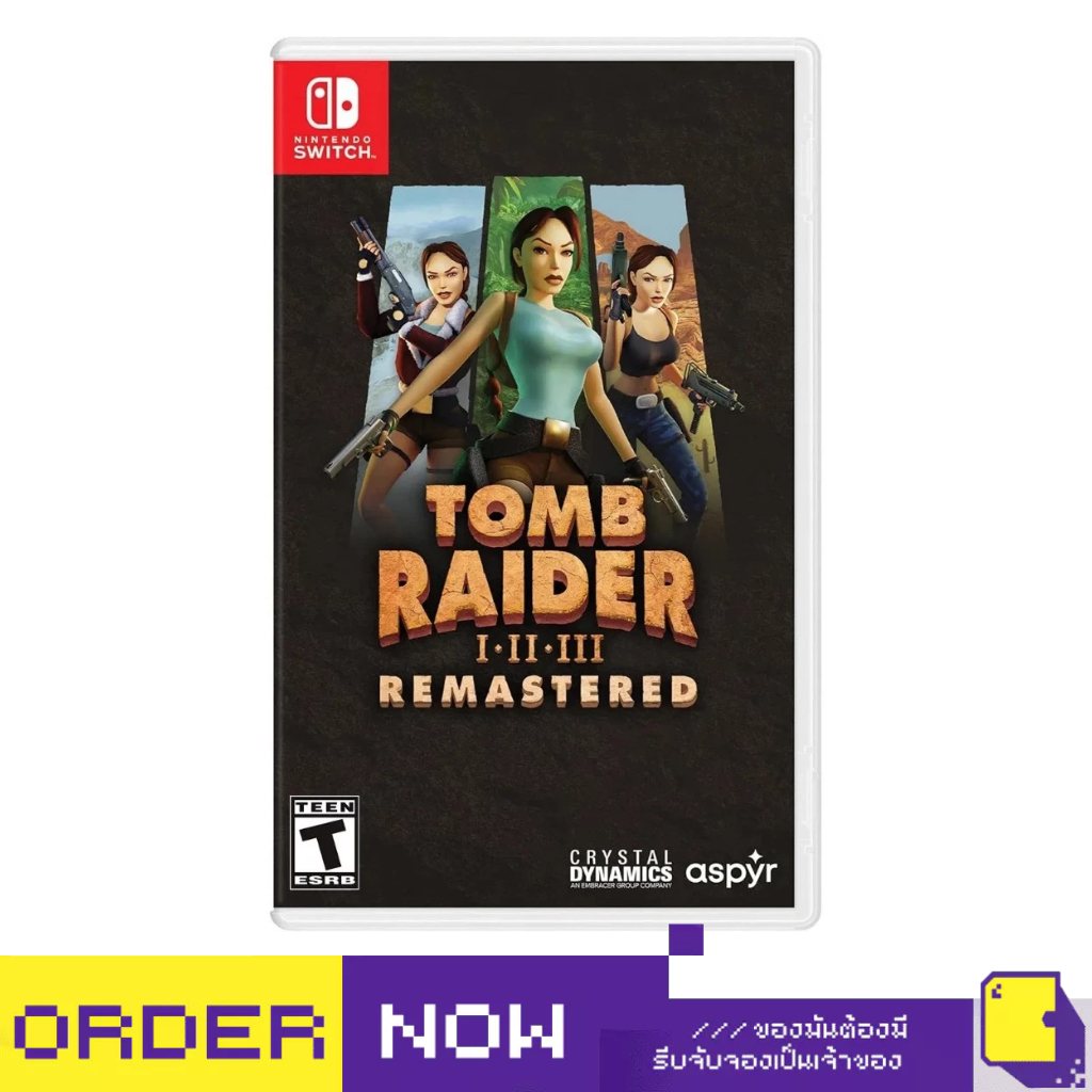 [+..••] พร้อมส่ง | NSW TOMB RAIDER I-III REMASTERED STARRING LARA CROFT (เกม Nintendo Switch™ 🎮)