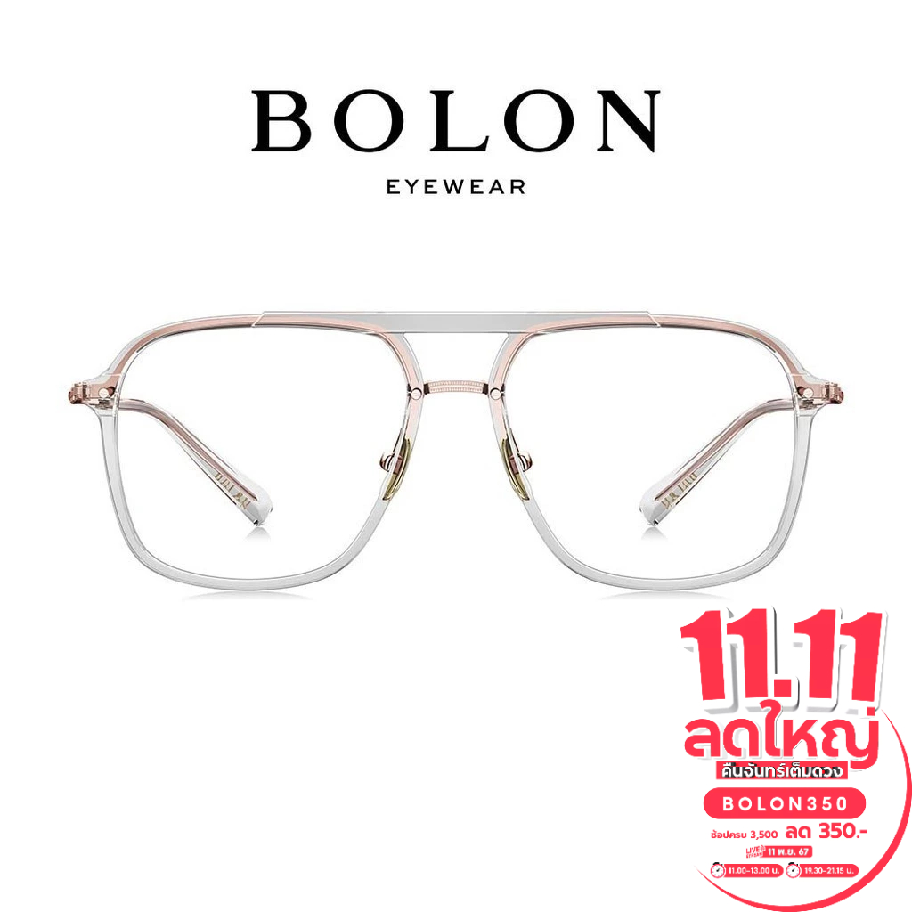 Bolon Logan BT6001 กรอบแว่นแบรนด์เนม โบลอน แว่นสายตา แว่นกรองแสง Titanium