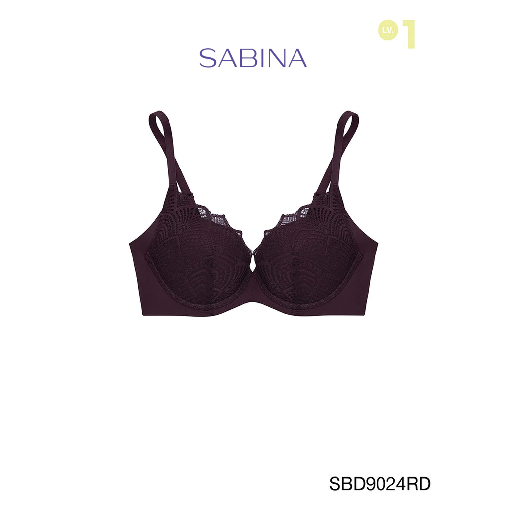 Sabina เสื้อชั้นใน มีโครง Seamless Fit รุ่น Perfect Bra รหัส SBD9024RD สีแดงเข้ม