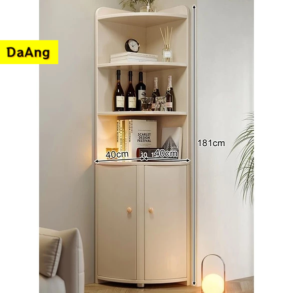 ห้องนั่งเล่นหลายชั้นวางตู้เก็บมุมขึ้นลง