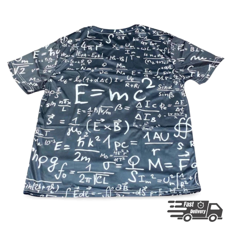 Stylish casual M=MC2 digital print T-shirt