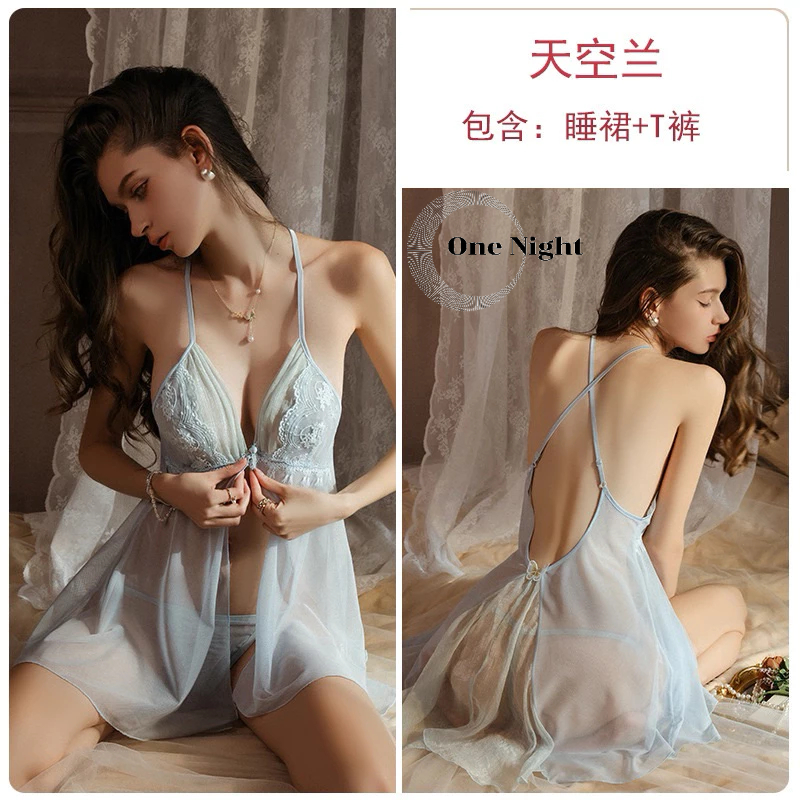 ชุดนอนไม่ได้นอน ชุดนอนซีทรู ชุดนอนเซ็กซี่ รุ่น D4186 🎗️งานป้ายGuiruo แท้ Onenight888