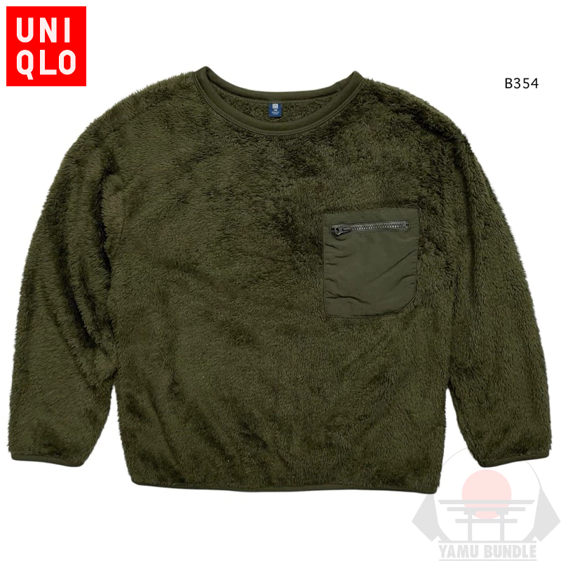 เสื้อแจ็คเก็ต UNIQLO กันหนาว ผ้าฟลีซ FLEECE Size  130 เด็กโต หรือ ผู้หญิง ใส่ได้
